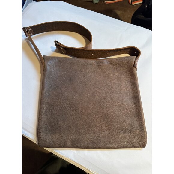 Leather & Cowhide Shoulder Bag With Rustic Country Engraving On Flap For Western - Picture 9 of 16